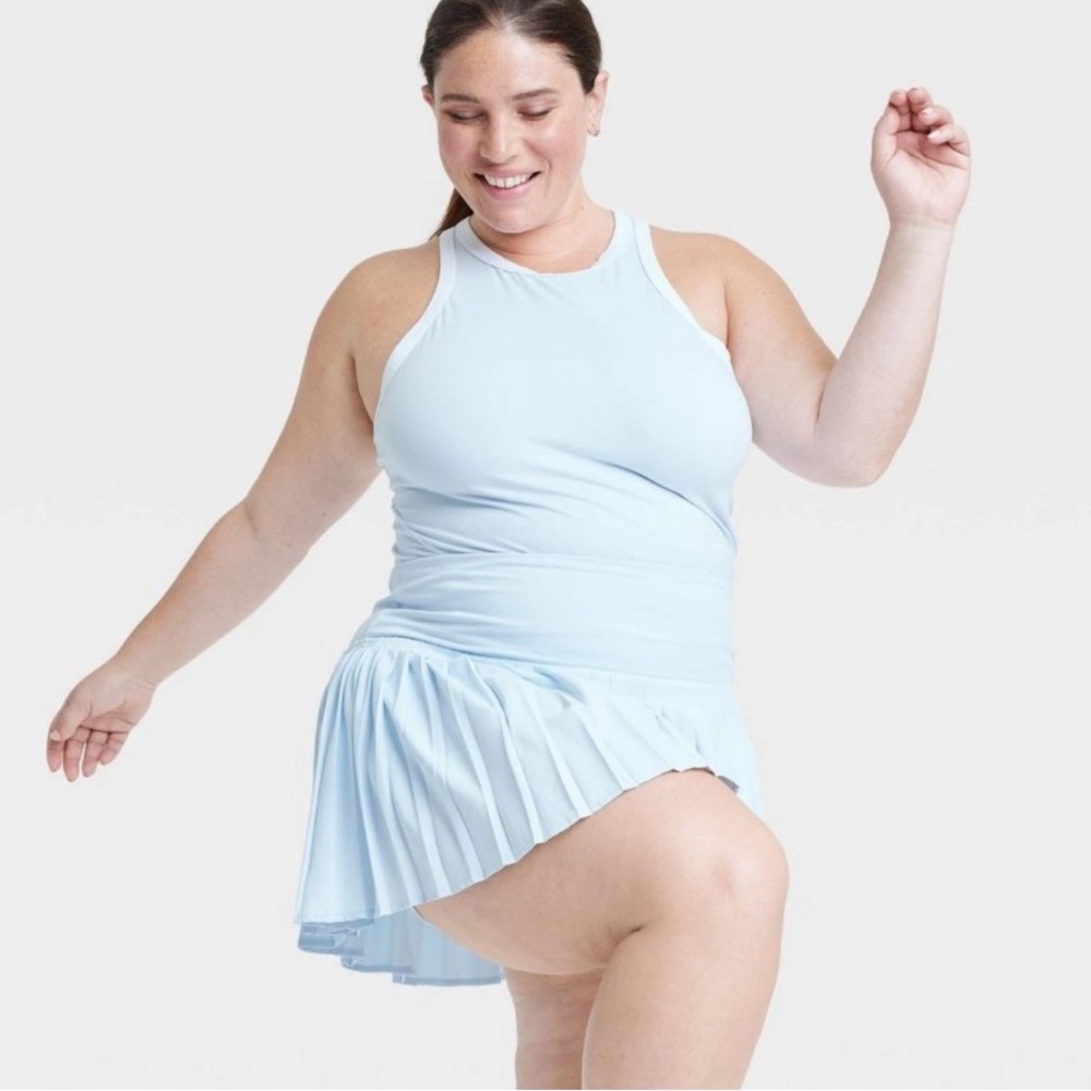 Plus size All in Motion Light Blue Pleated Skirt size XXL. 
New with tags.